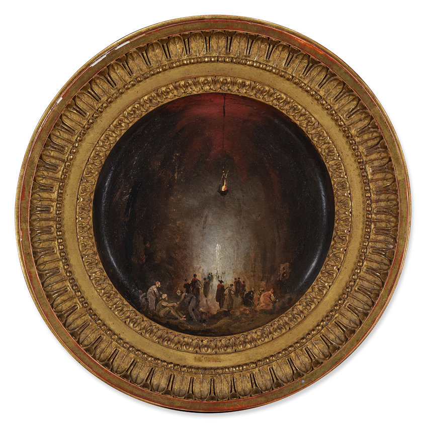 Hubert Robert pipe-clay dish