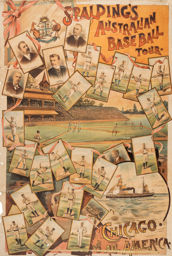 Spalding Baseball World Tour promotional poster