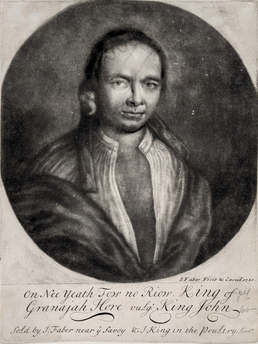 Mezzotint of On Nee Yeath Tow No Riow