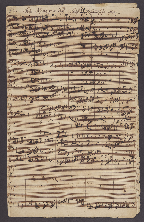 Johann Sebastian Bach manuscript