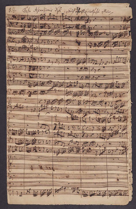 Johann Sebastian Bach’s autograph manuscript