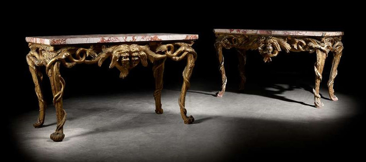 Giltwood tables