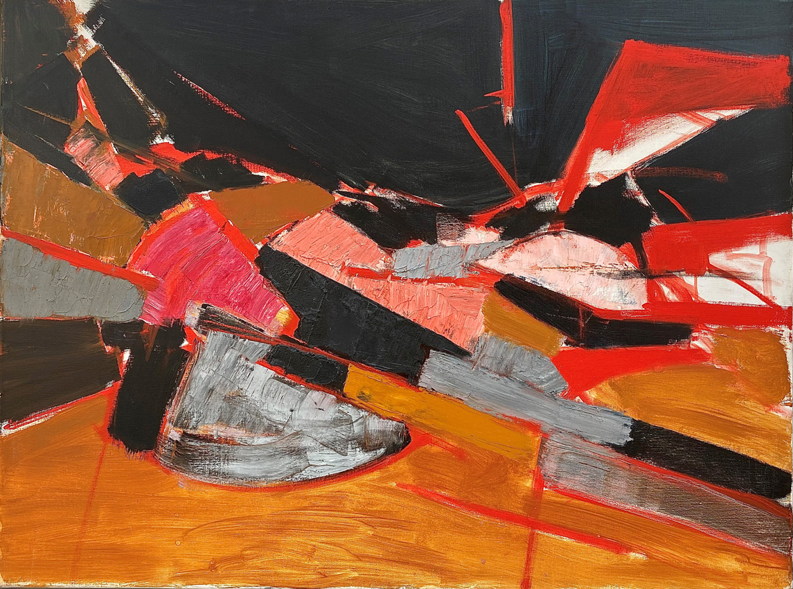 Heath Composition Black, Red, Grey