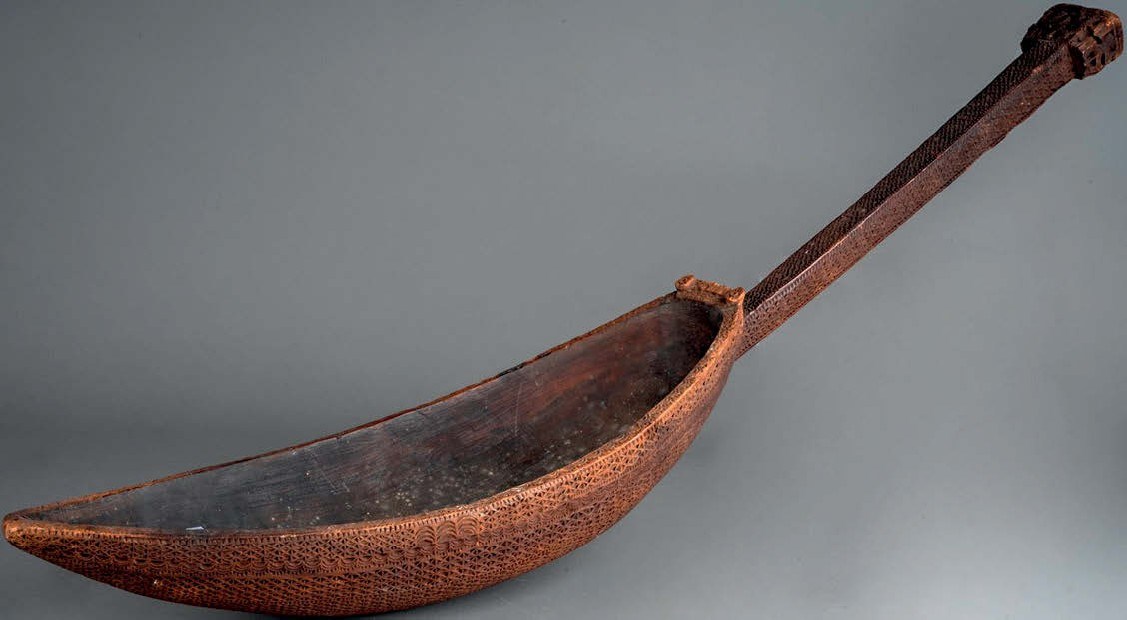 Austral Islands ceremonial kava ladle