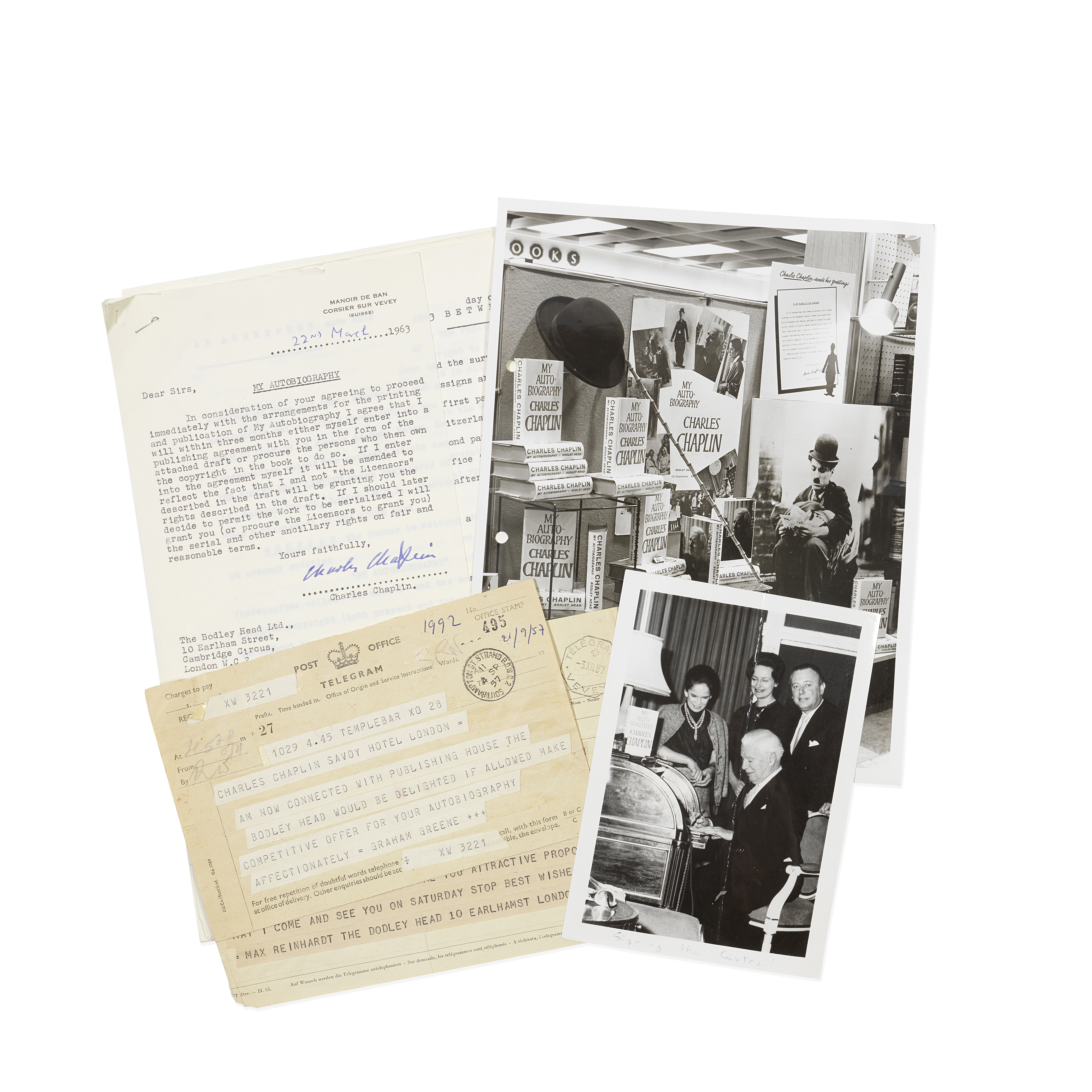 2. CHAPLIN (CHARLIE) Publisher's Archive. Estimate £30,000 50,000