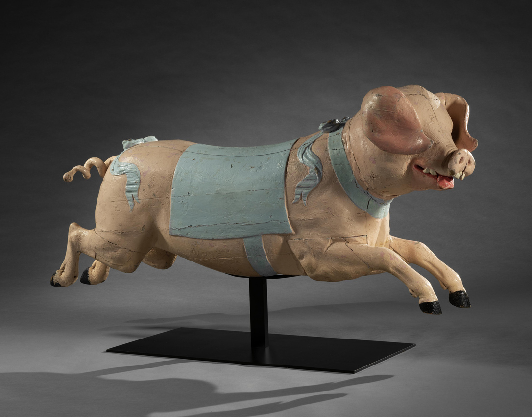 fairground carousel pig