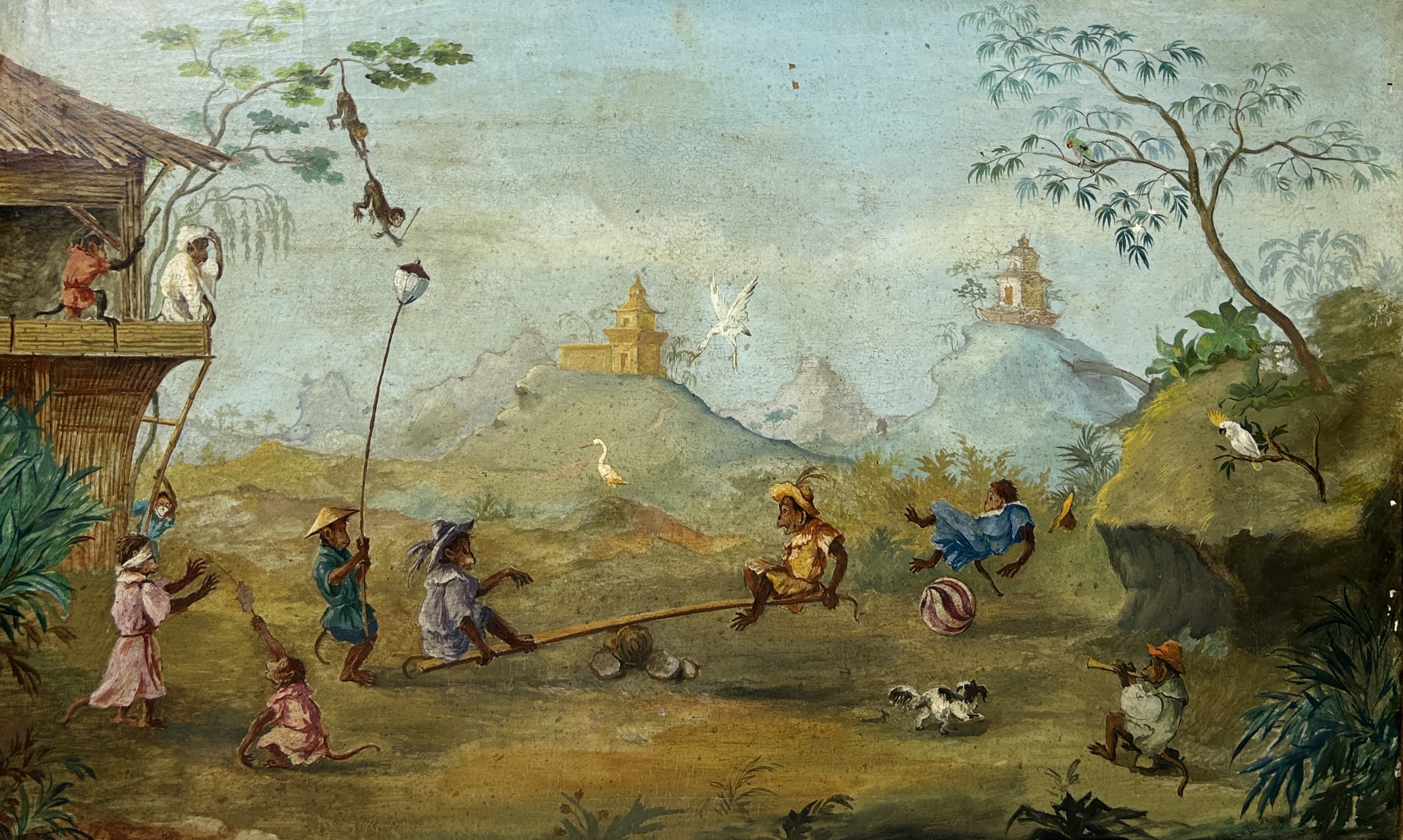 2650 NEDI Wimbledon Auctions Monkey Painting