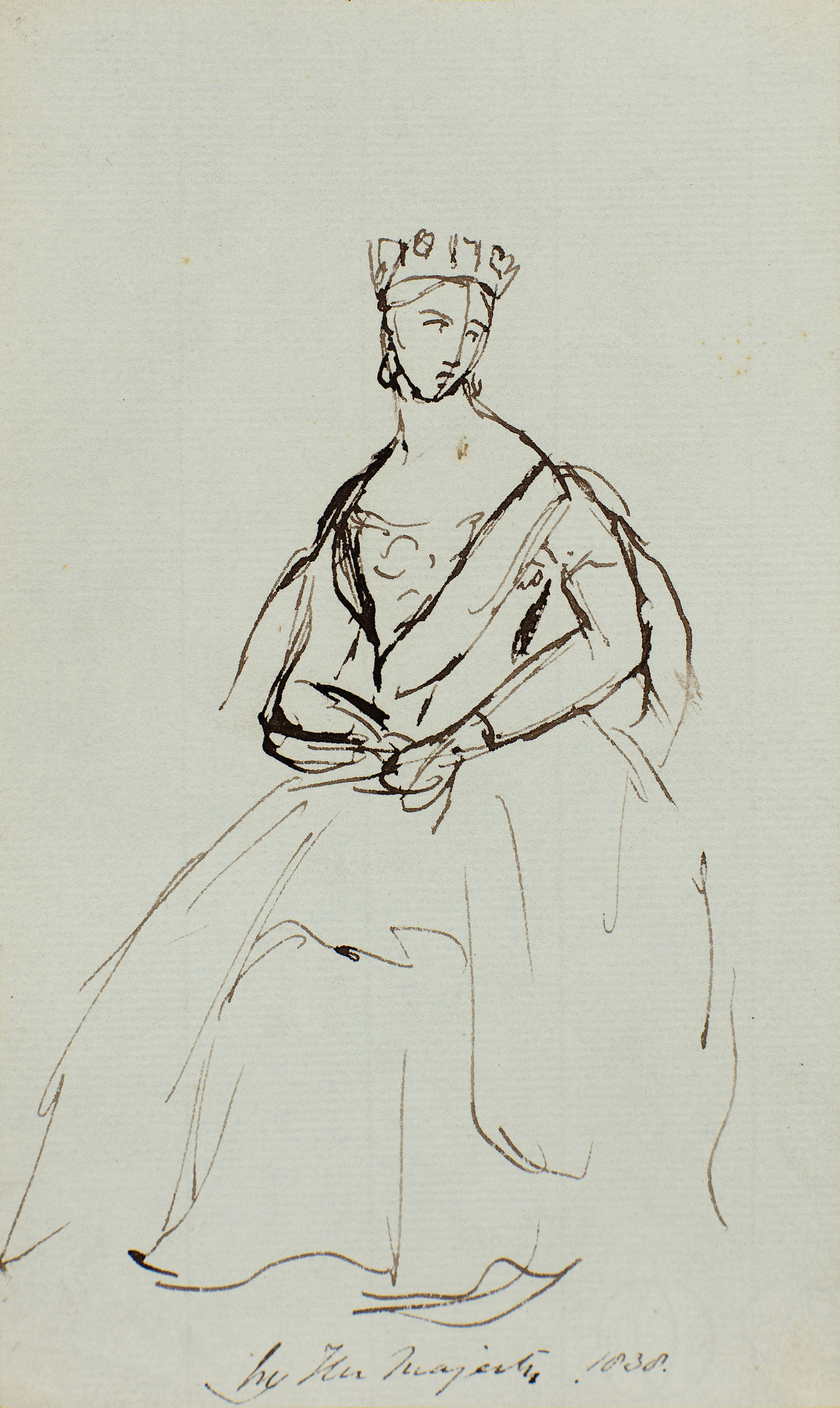 2652 NEDI NIB Queen Victoria Sketch