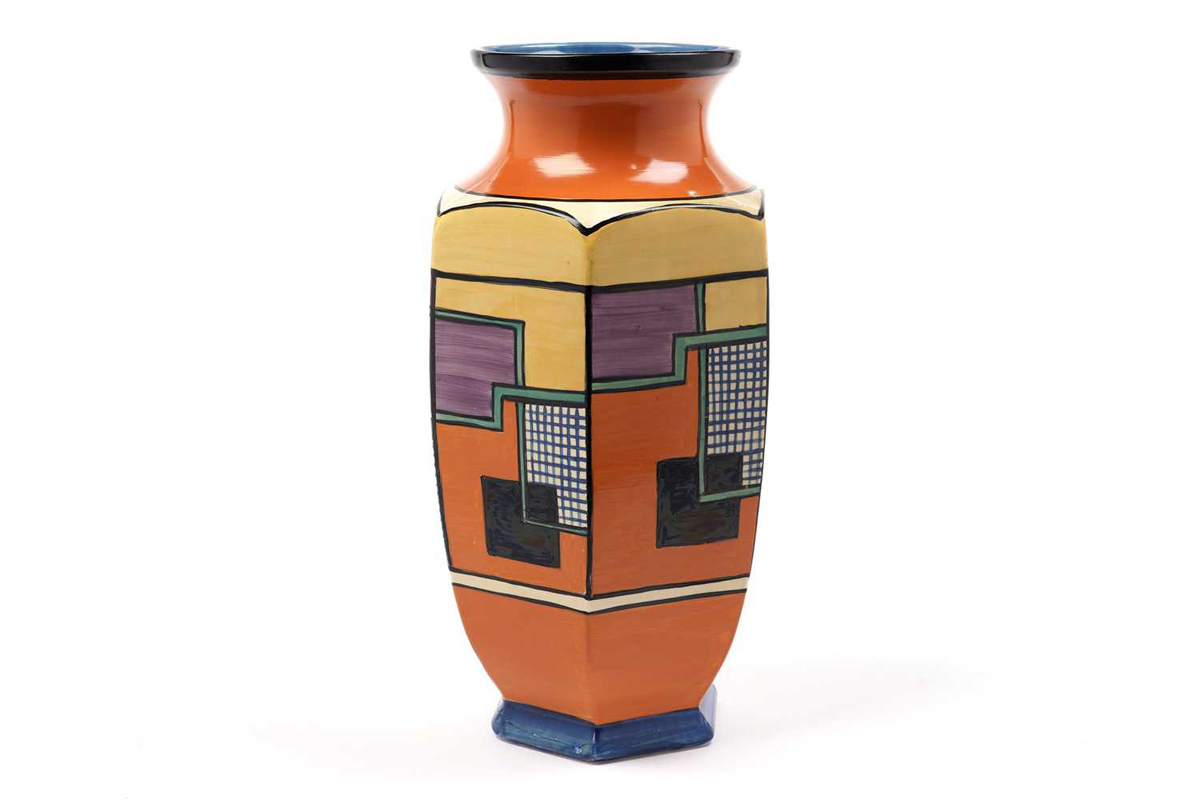 Clarice Cliff Football Vase
