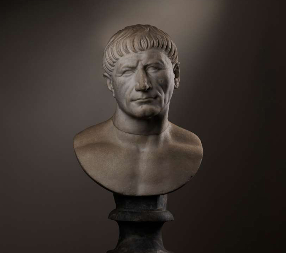 Bust of the emperor Trajan