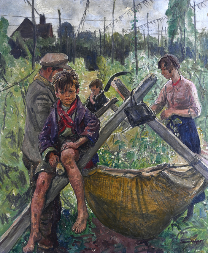 Hop Picking by Dame Laura Knight