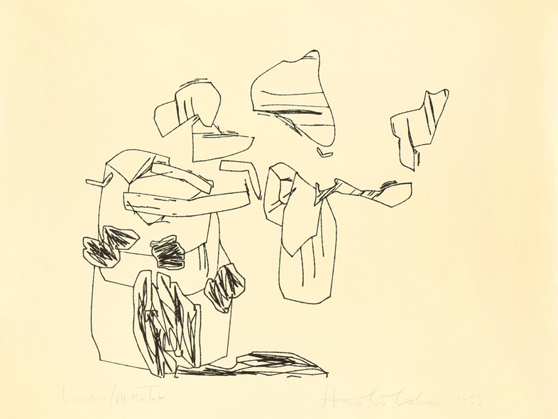 Harold Cohen AARON drawing