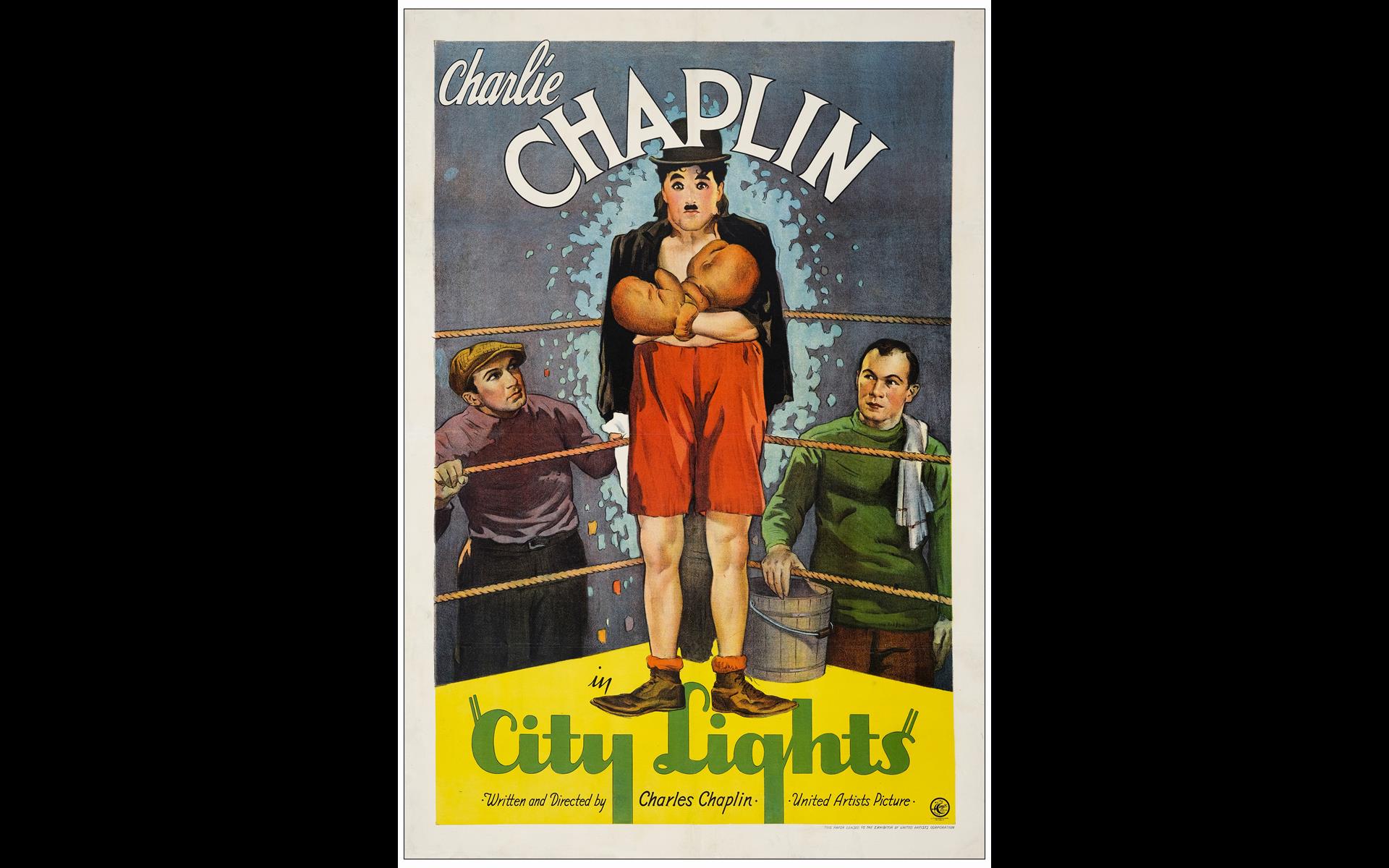 Charlie Chaplin one-sheet poster for City Lights