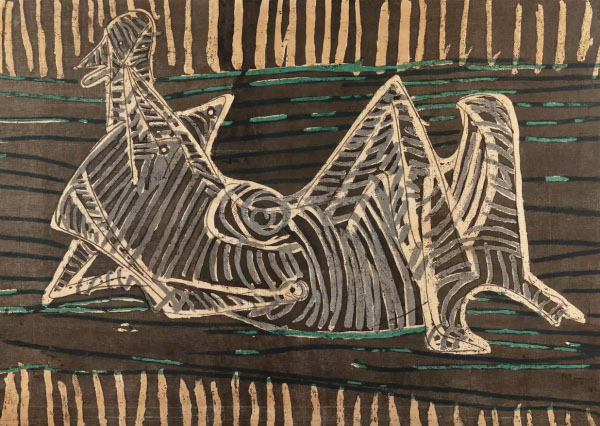 Henry Moore Reclining Figure print