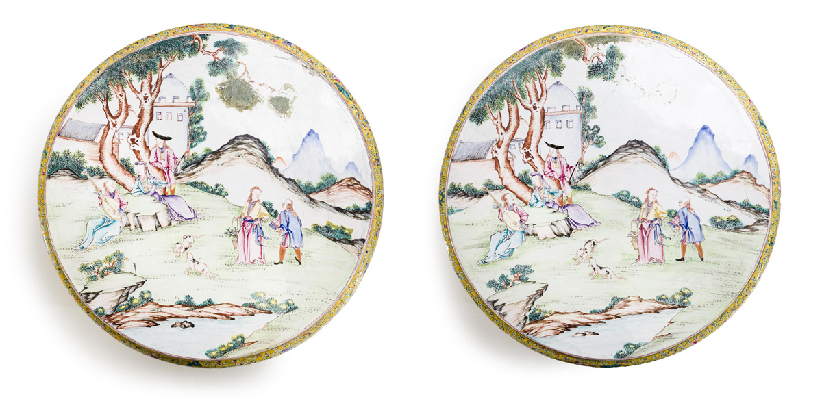 Qianlong enamel boxes