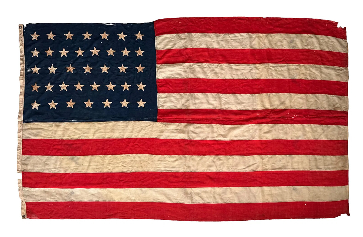 Abraham Lincoln Funeral Train Coffin Flag 2668NEDI 06 11 2024