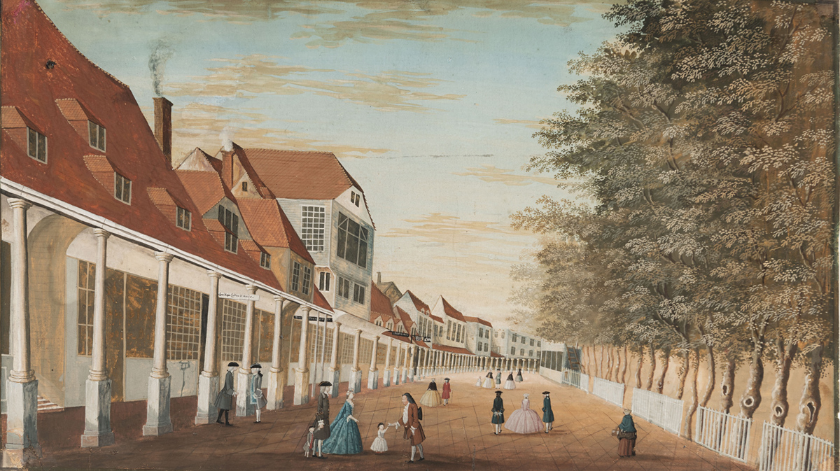 Attributed To Thomas Loggon (1706 1780), The Pantiles, Tunbridge Wells,