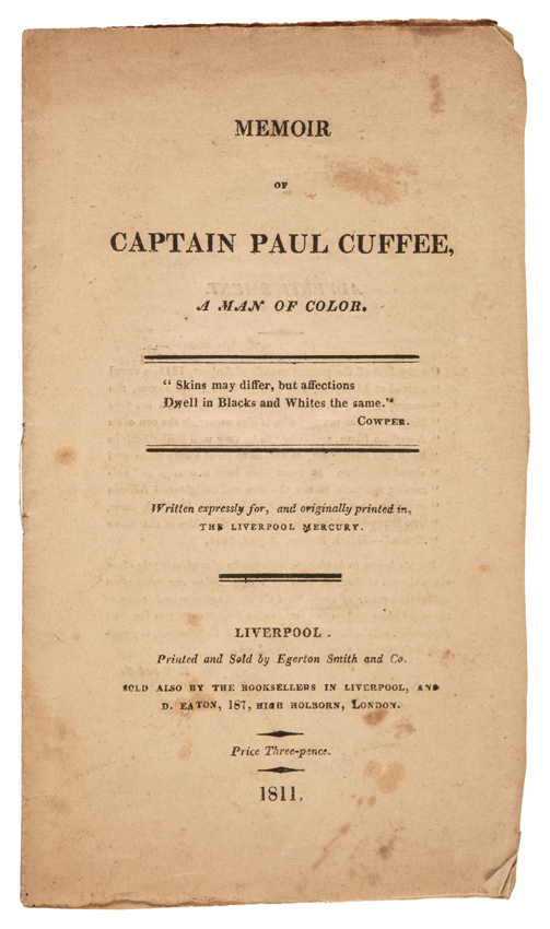 Memoir of Captain Paul Cuffee