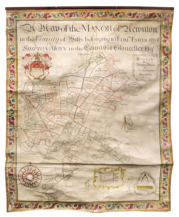Map of Estcourt family estates