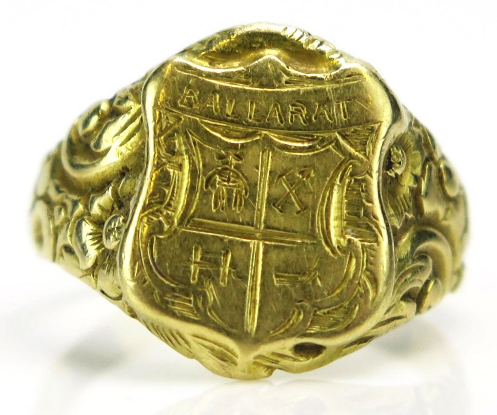 Australian gold rush ring