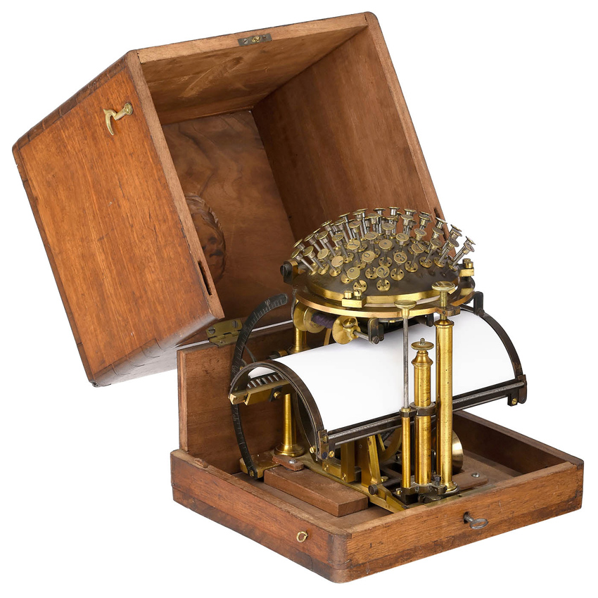 'Writing ball' designed by Rasmus Malling-Hansen