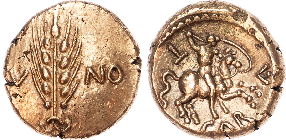 Gold stater of king Caratacus
