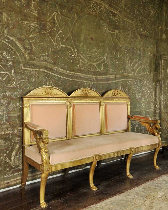 Italian giltwood sofa