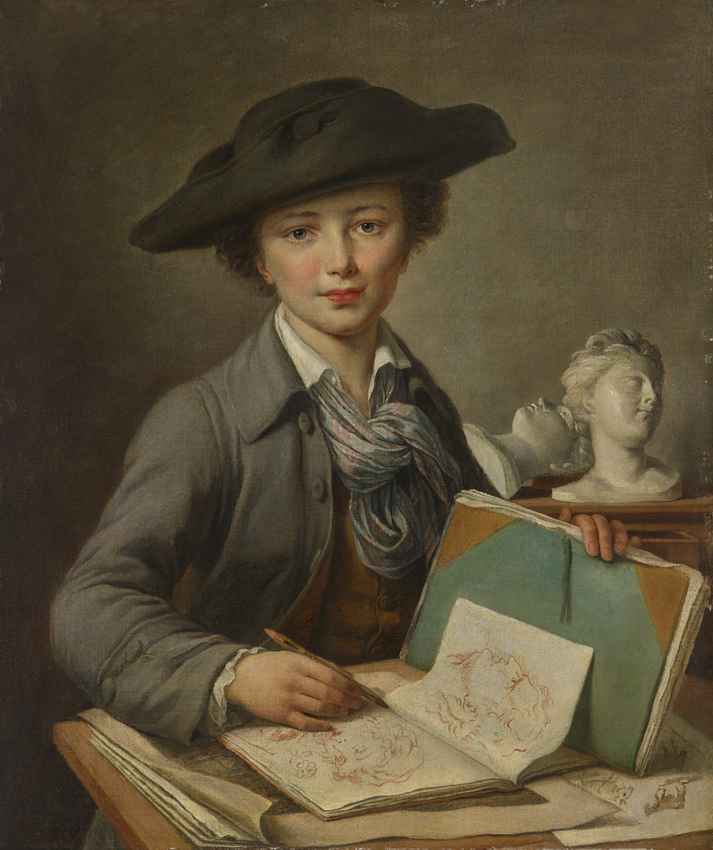 Portrait of a young artist by Catherine Lusurier