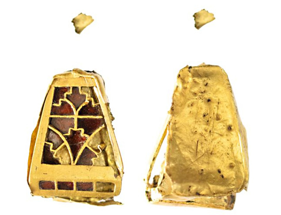 Anglo-Saxon gold and garnet panel