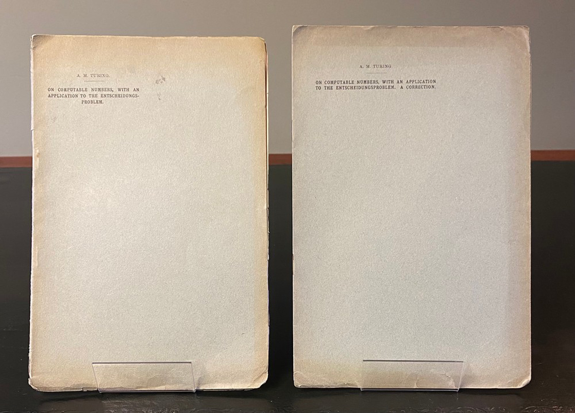 Alan Turing's On Computable Numbers (1936–37)