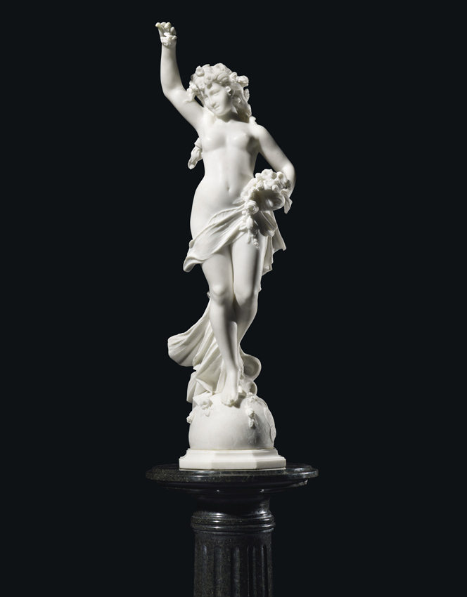 White marble sculpture