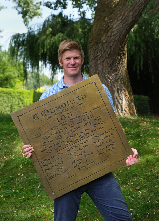 Henry Meadows and plaque