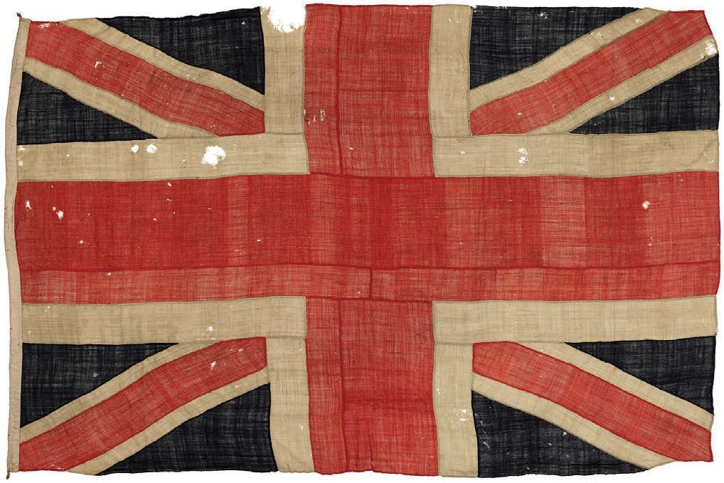 Union Jack flown at Trafalgar