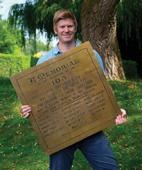 Henry Meadows and plaque