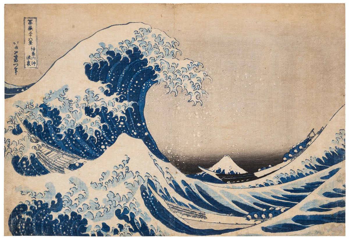 Katsushika Hokusai's Great Wave print
