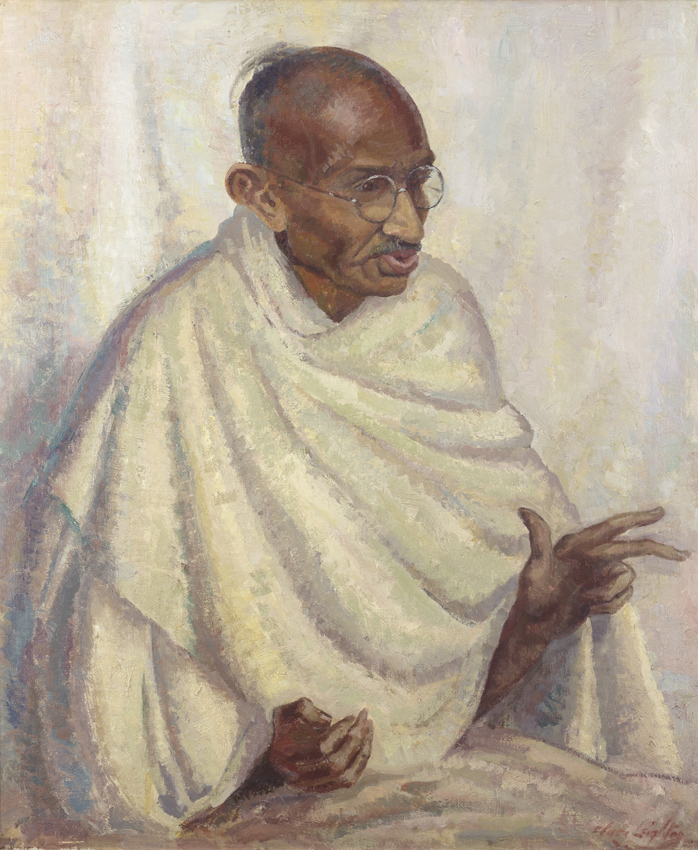Portrait of Mahatma Gandhi by Clare Leighton