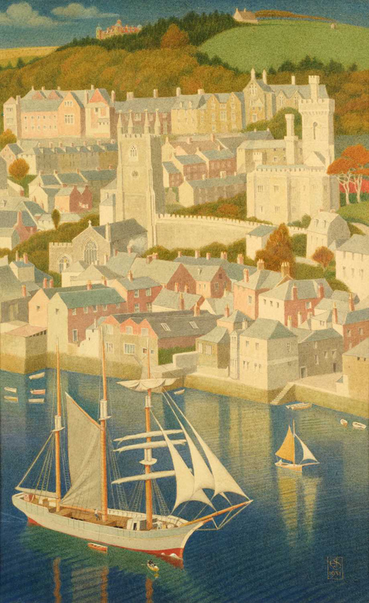 Fowey Harbour by Joseph Southall