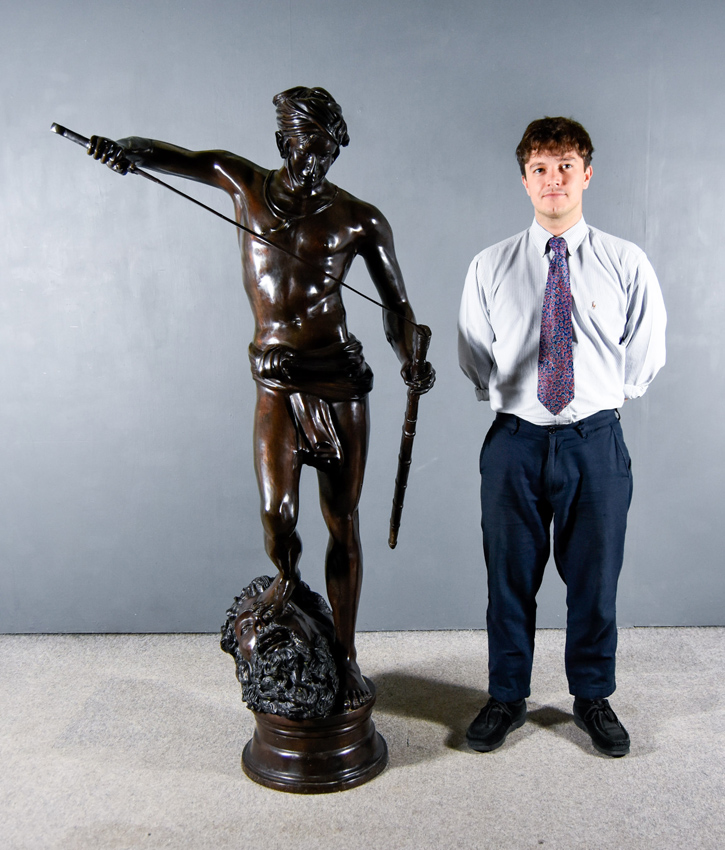 Antonin Merci bronze of David