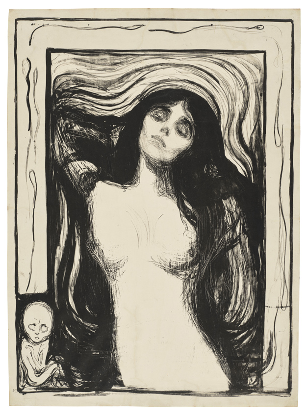 Edvard Munch's lithograph Madonna