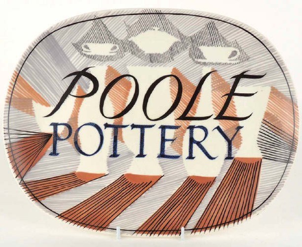 Poole Pottery display plaque