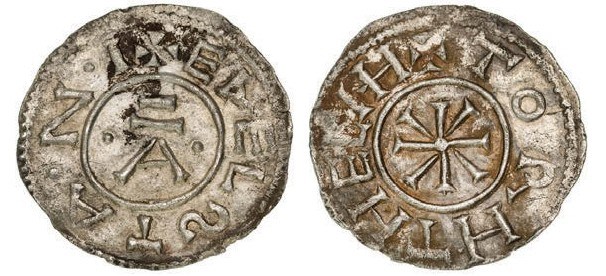 Aethelstan I of East Anglia silver penny