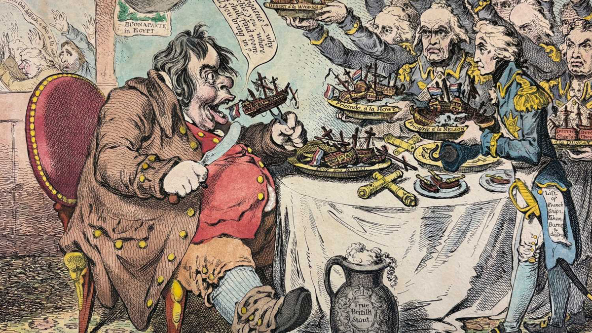 John Bull taking a luncheon by James Gillray