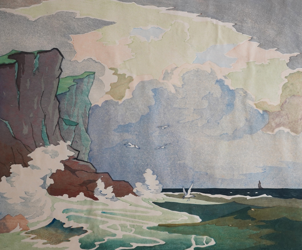 Eric Slater woodcut