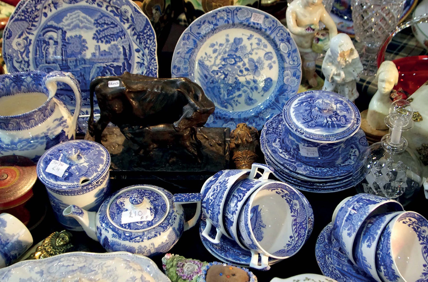Vintage blue and white china