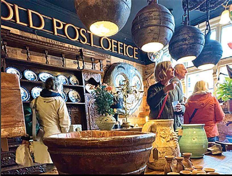 A view inside the new vintage shop Redshed25 on opening day