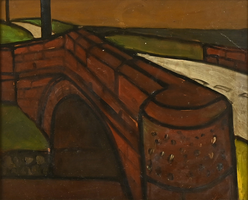 Red Bridge Near Aspatria by Percy Kelly