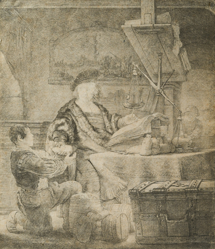 The Goldweigher by Rembrandt