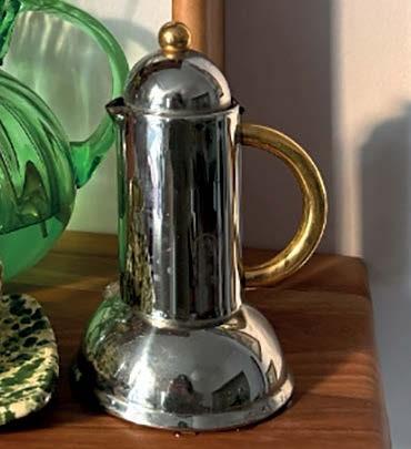 A 1980s Prandelli moka coffee pot