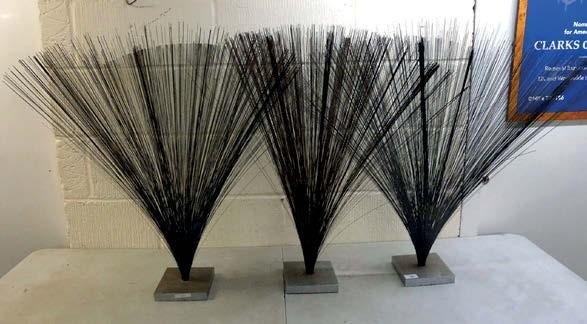 Kinetic spray sculptures