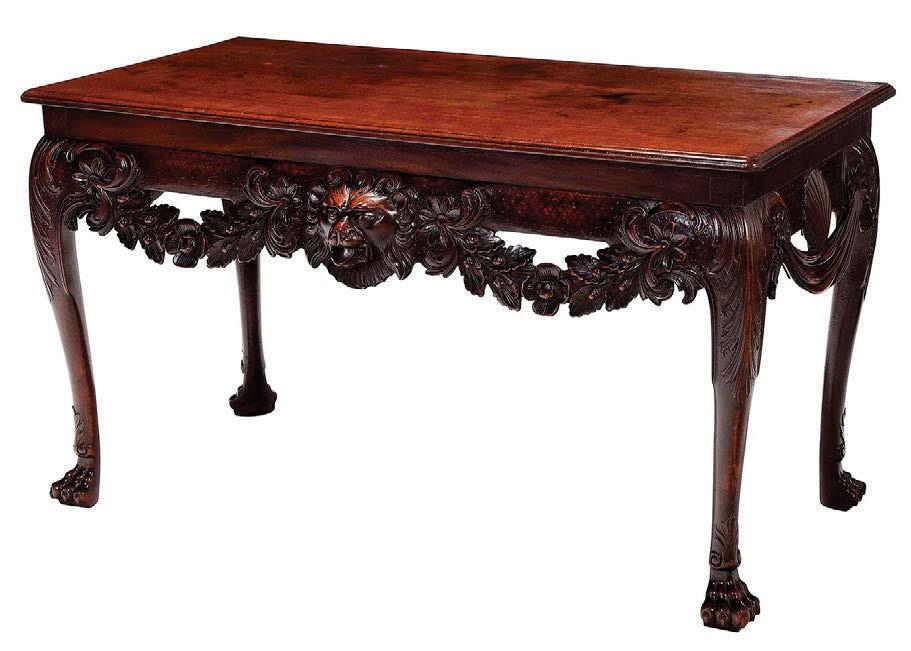 George II mahogany side table